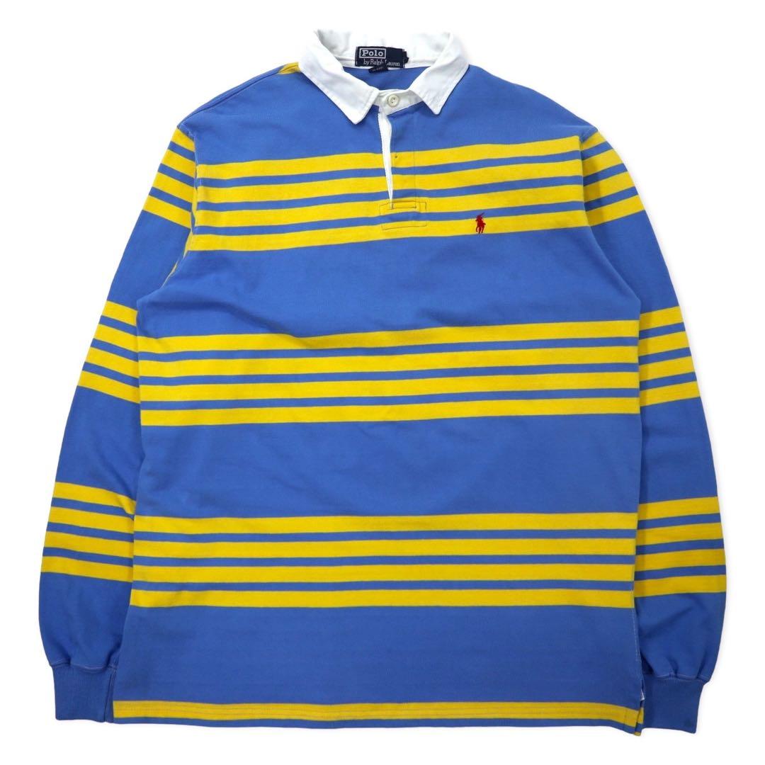 POLO BY RALPH LAUREN USA製 ボーダー ラガーシャツ L