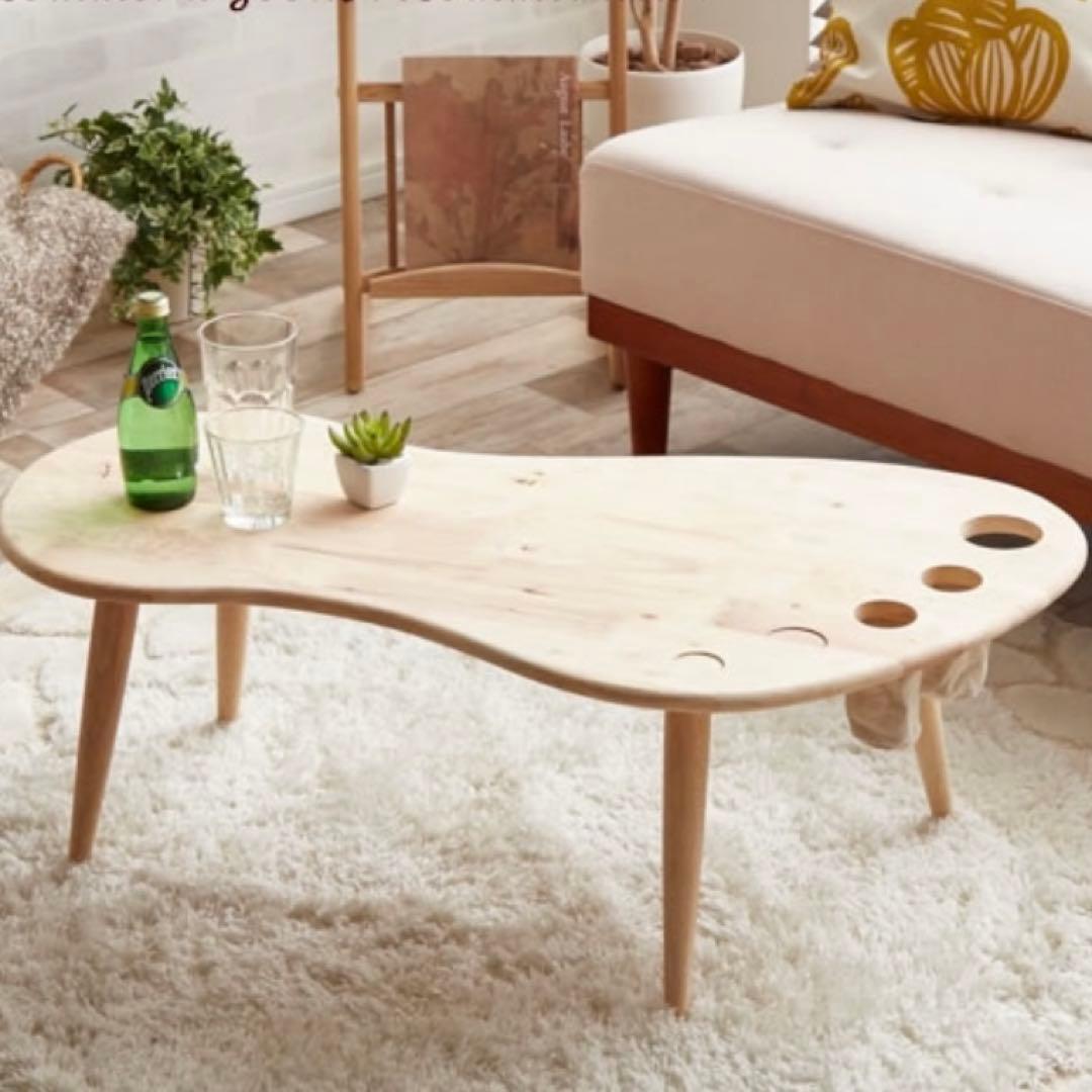 不二貿易　フット　足形　テーブル　木製