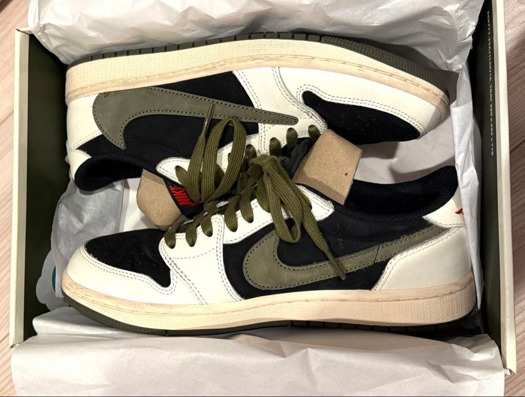 最終値下げ TRAVIS SCOTT AIRJORDAN 1 LOW Olive