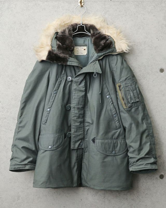 実物 米軍 軍物 N-3Bフライトジャケット USED