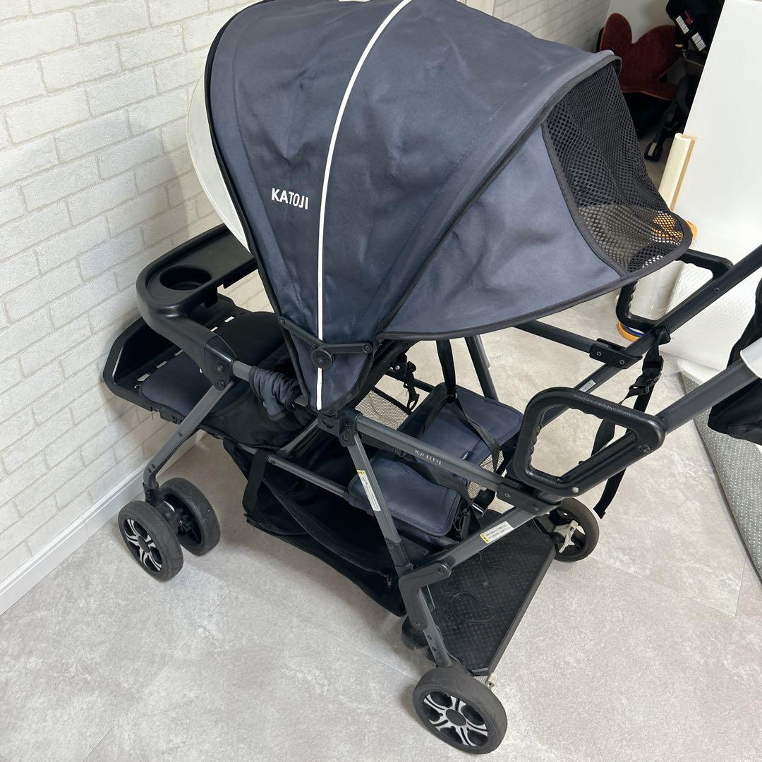 KATOJI カトージ　2人でゴー 2人乗り 人気ベビーカー ネイビー