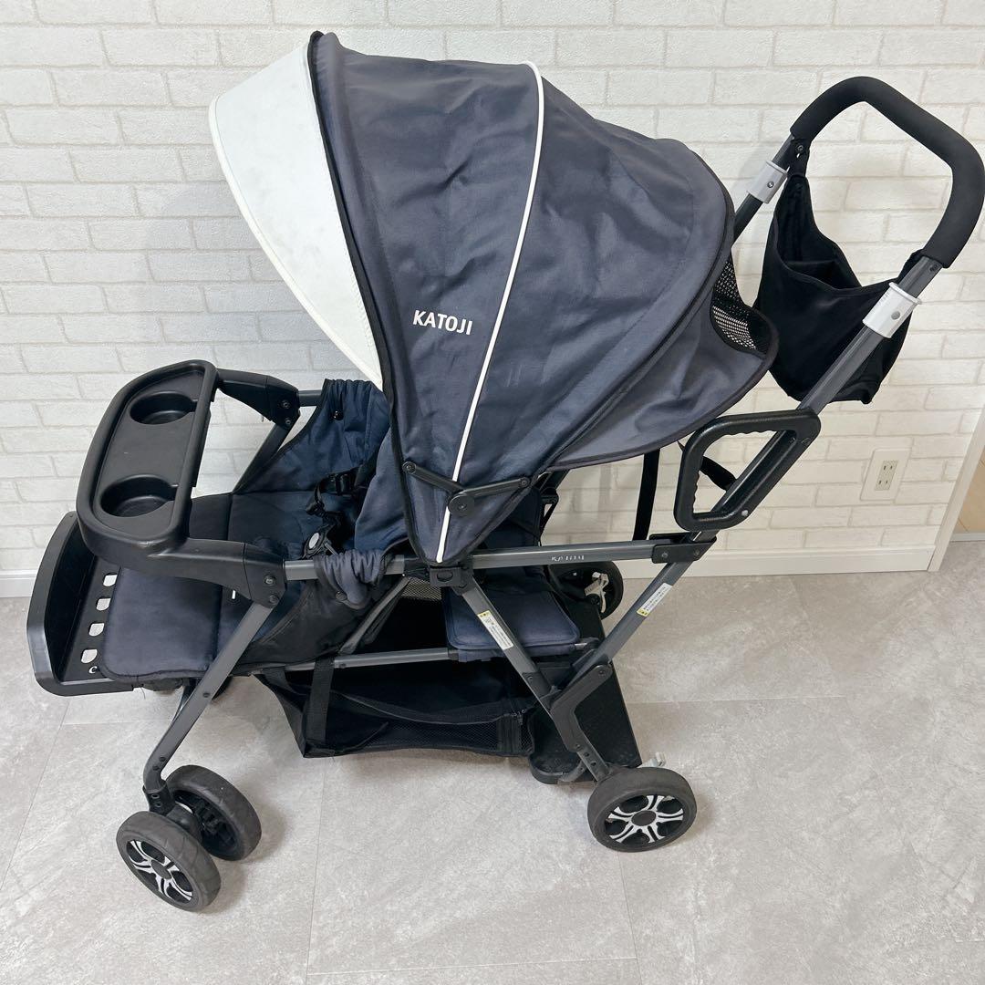 KATOJI カトージ　2人でゴー 2人乗り 人気ベビーカー ネイビー