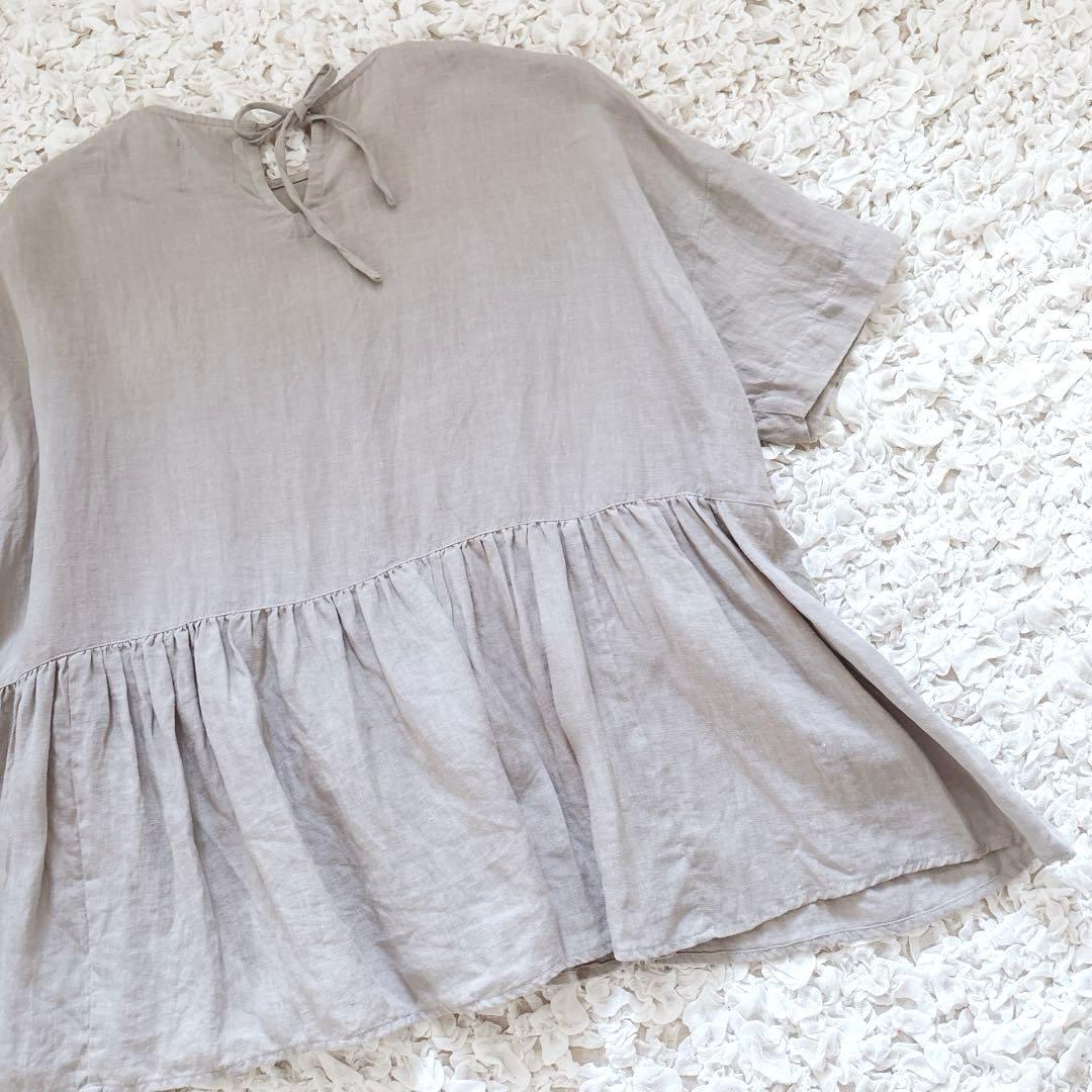 2025 オオカミとフクロウ　フクロウと三拍子のブーケ　ブラウス　水たまり