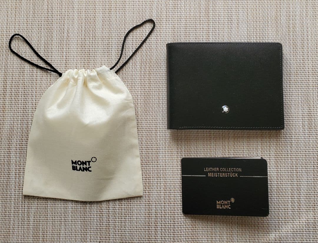 【新品未使用】MONTBLANC 二つ折り財布(ウォレット) ブラック
