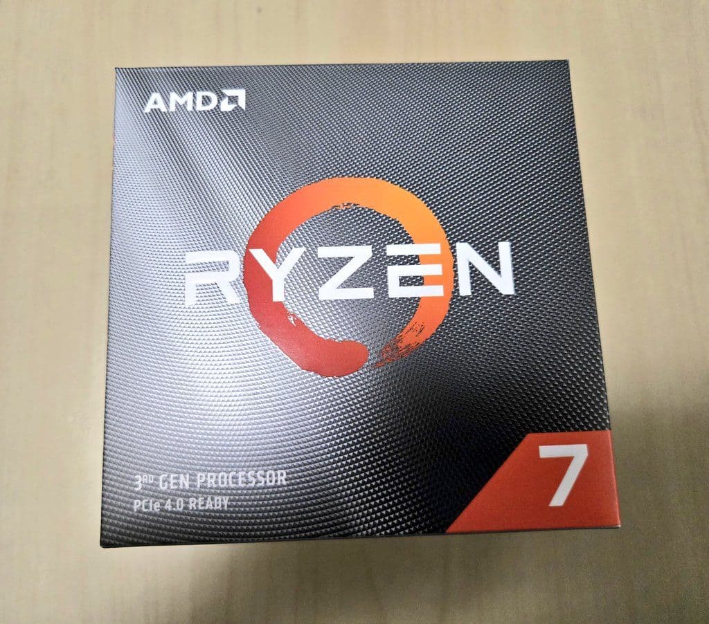 AMD RYZEN 7 3700X(クーラー未使用)