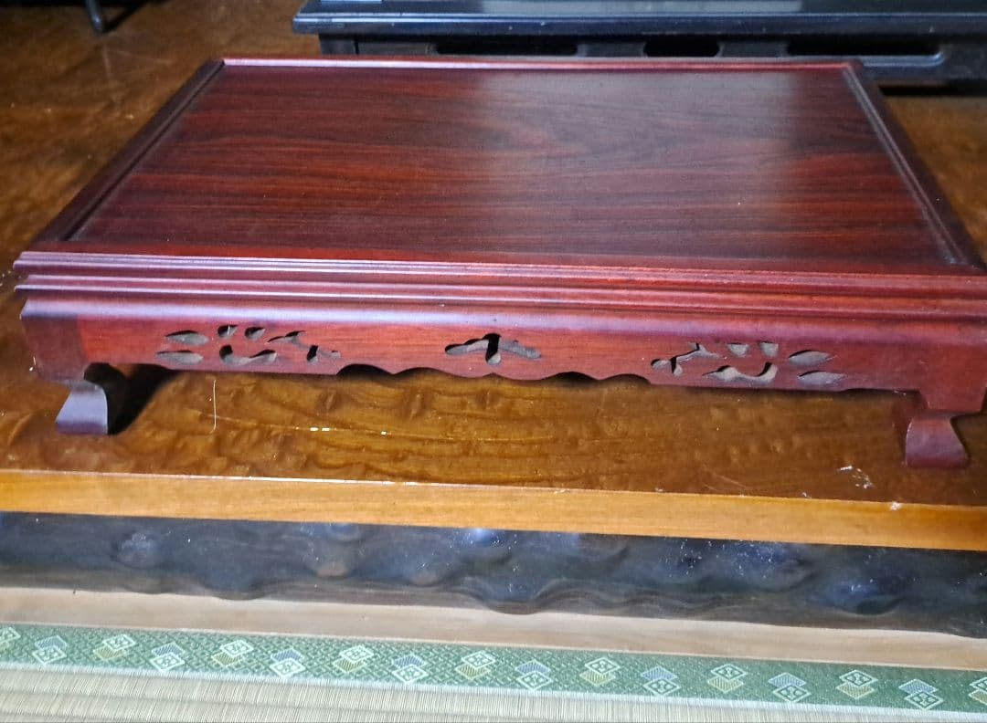 木製花台　紫檀　工芸品　古美術　古物