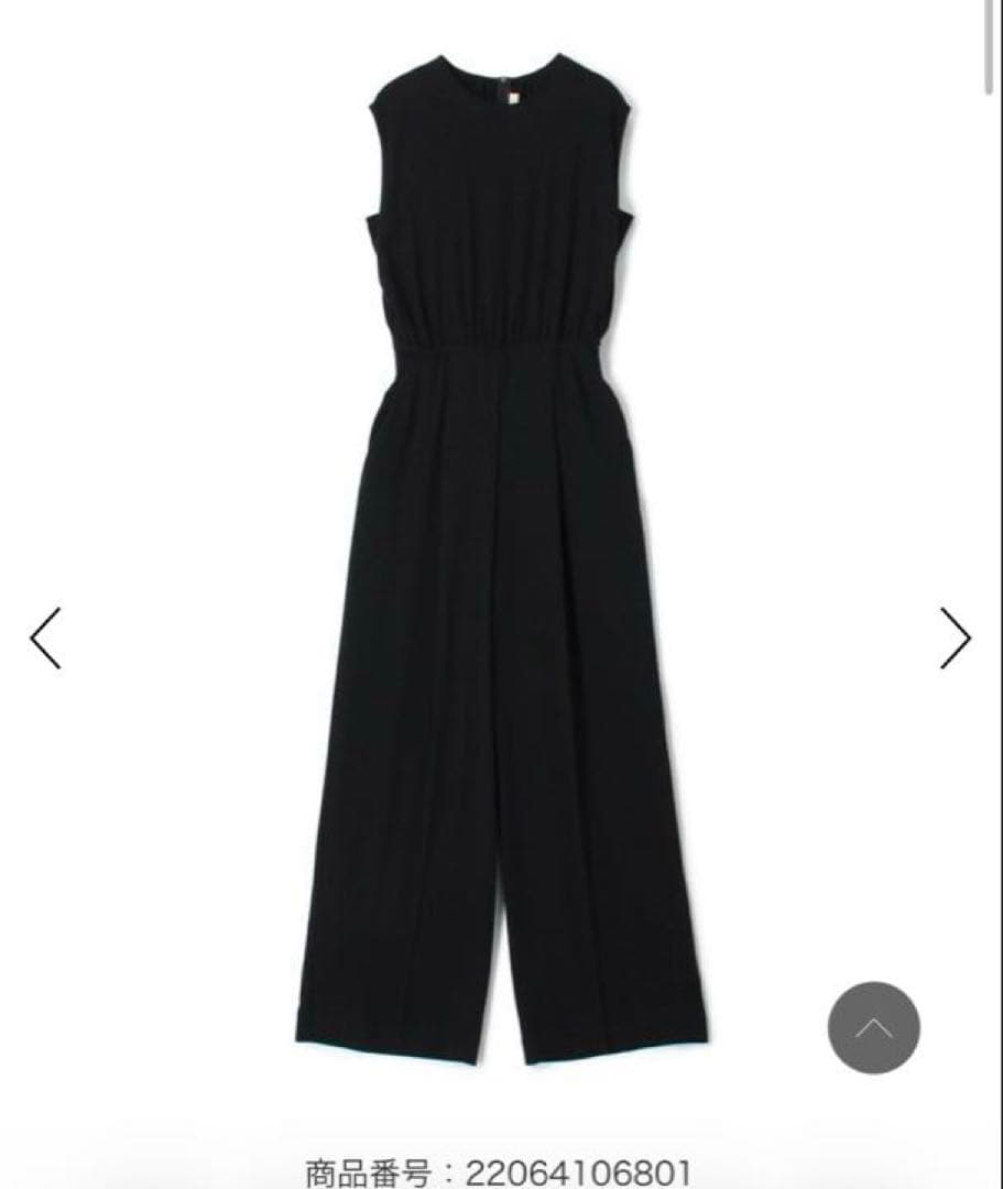 デプレ　ジャージーライクジョーゼット オールインワン36Mチャコールグレー