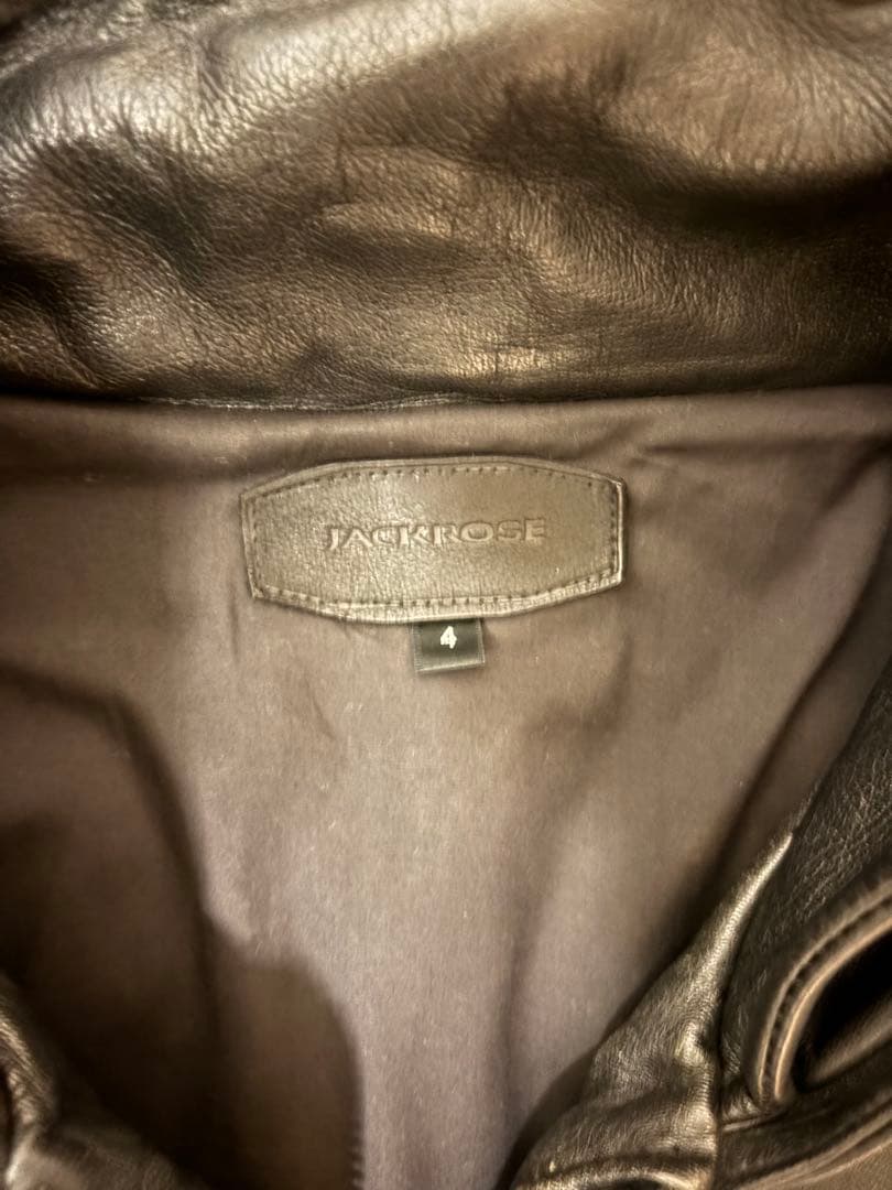 JACKROSE フード付きレザーアウター サイズ4