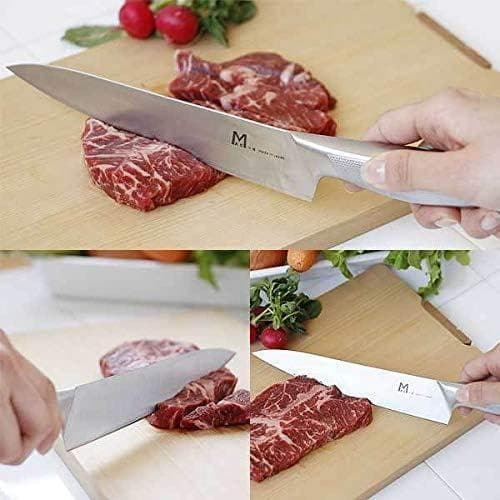 【新品】マック 包丁3本セット ステンレス一体成型／三徳包丁 牛刀 ペティナイフ