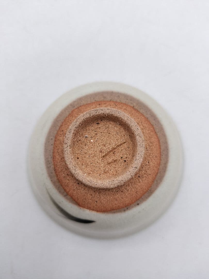 c787 煎茶　啜り茶碗 粉引 5客 紙箱 茶道具 古物　すすり