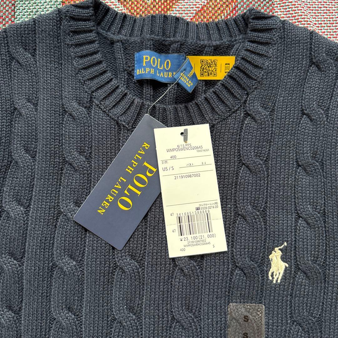 お値下げ ★POLO Ralph Lauren 半袖ケーブルニット ★
