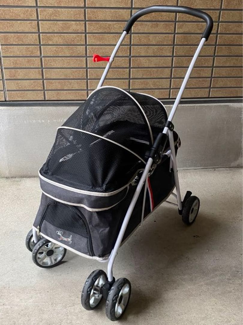 【最終値下げ】Pettom ペットカート 犬用ベビーカー カート バギー猫犬兼用