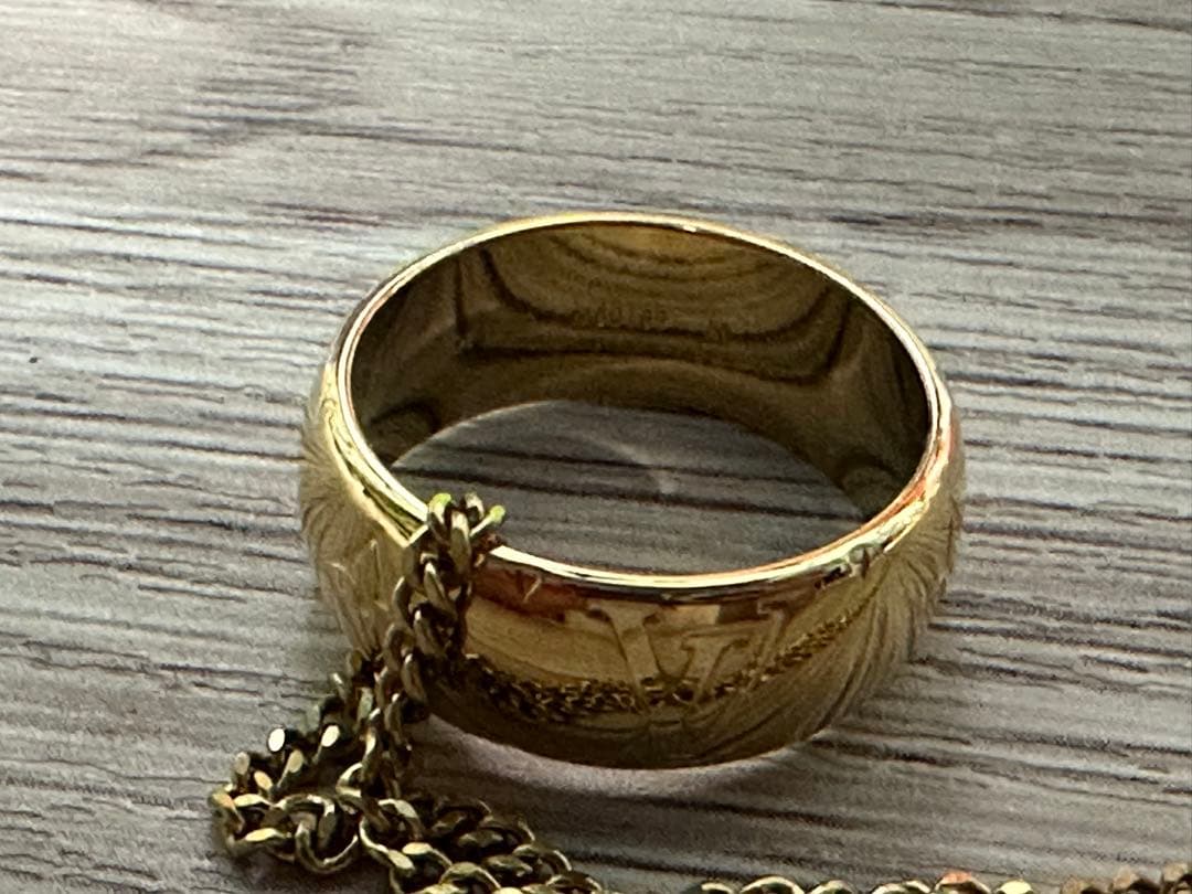 ク*ン様 LOUIS VUITTON モノグラムリング(ゴールド) M80189