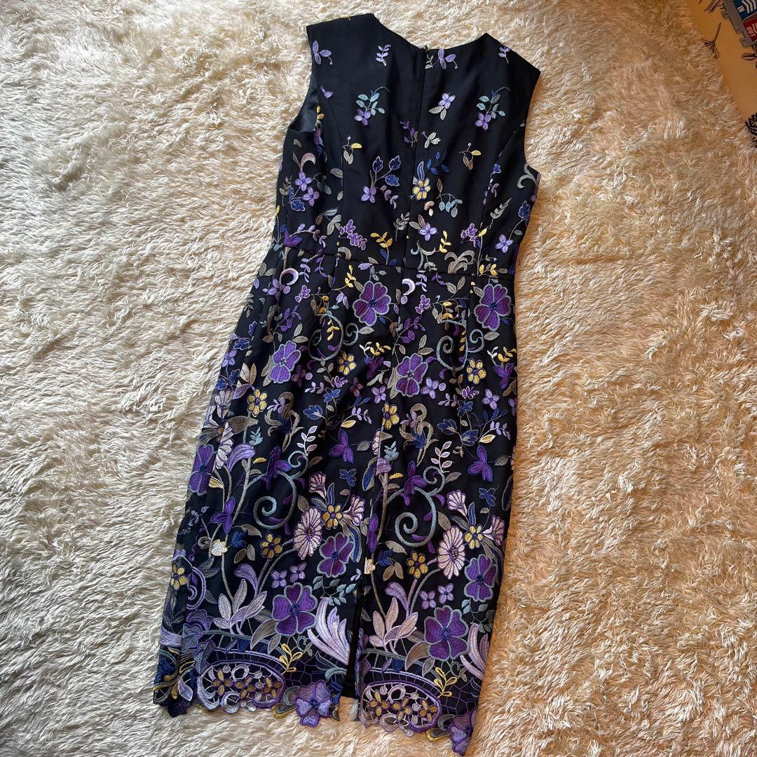 【cheriko】グレースコンチネンタル　花柄刺繍ワンピース　ドレス　結婚