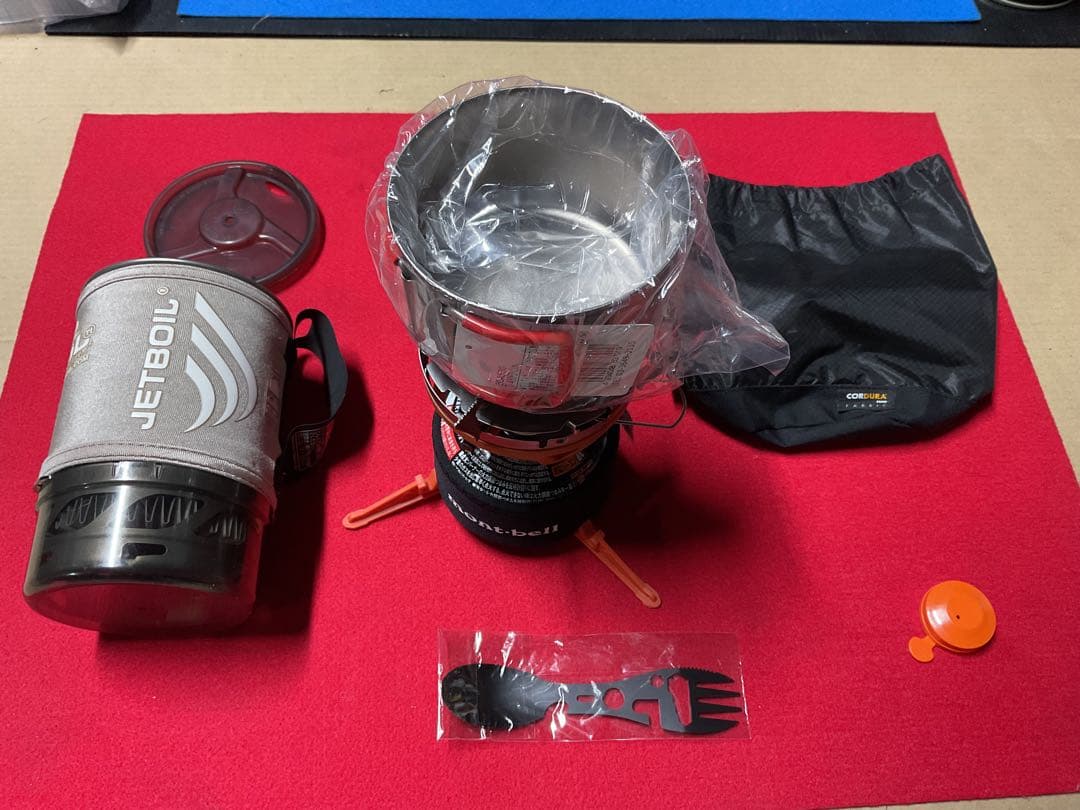 JETBOIL 希少美品の0.8SOLチタンポット動作良好・新品付属品多数付き！