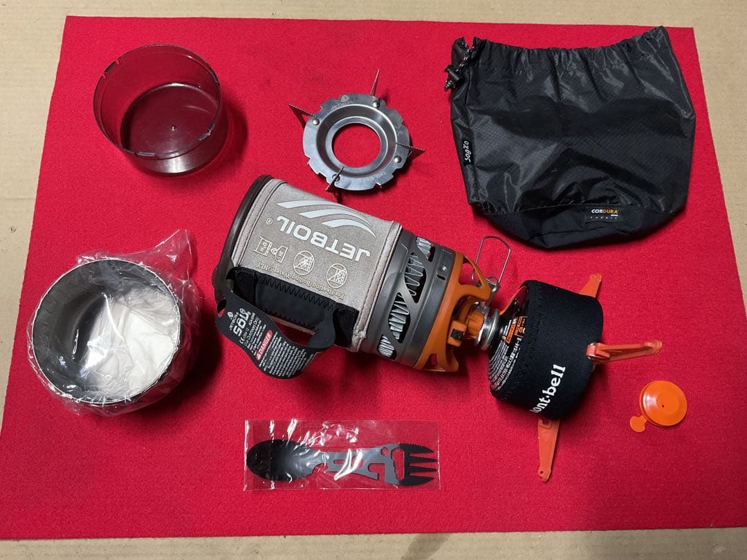 JETBOIL 希少美品の0.8SOLチタンポット動作良好・新品付属品多数付き！