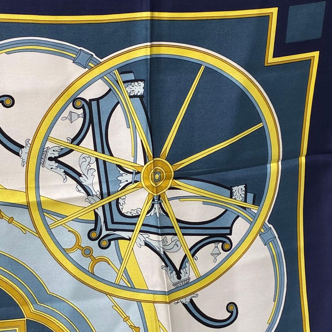 【HERMES】カレ 90「ジョージワシントンの馬」シルクスカーフ