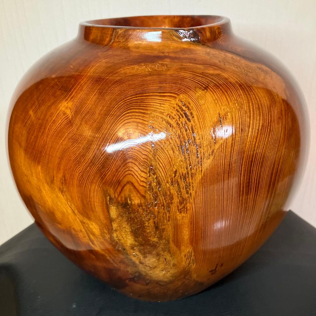 美品　希少材　屋久杉　屋久杉壺　屋久杉工芸品　世界遺産　年代物