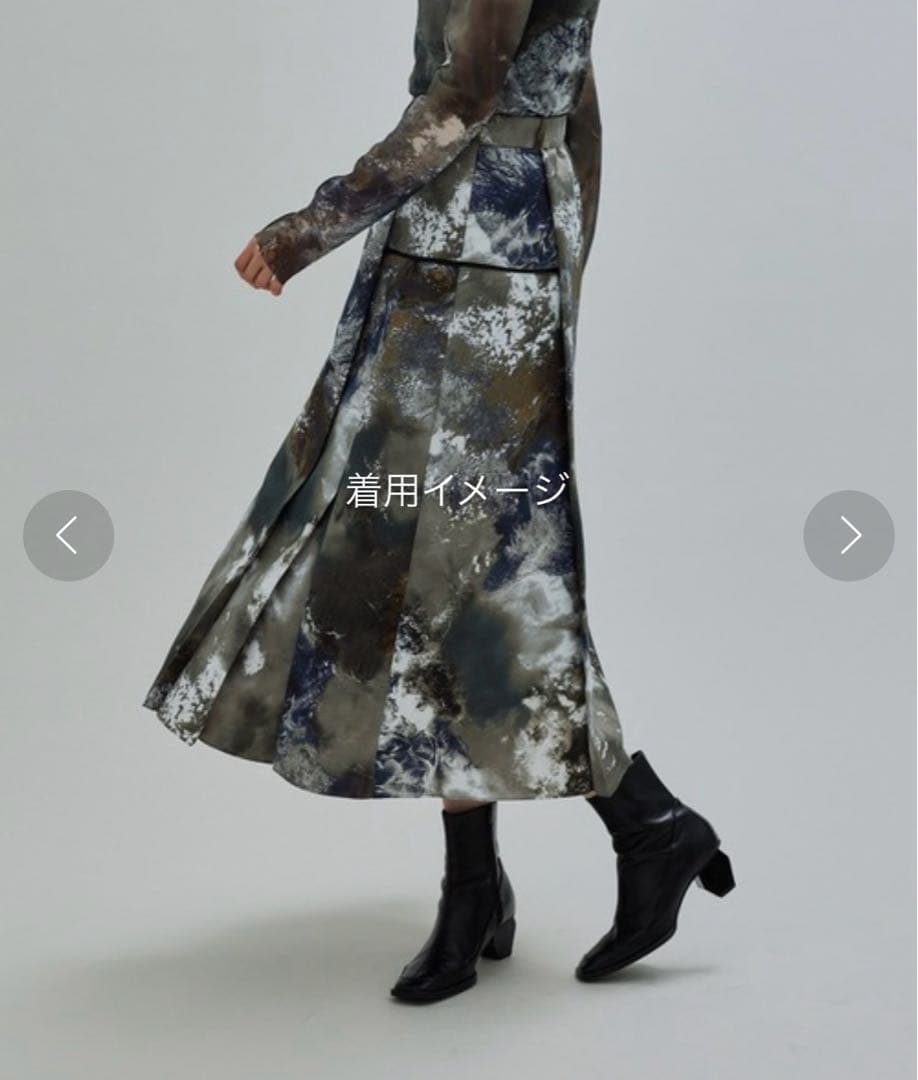 UNITED TOKYO シーナリーアートフレアースカート サイズ1