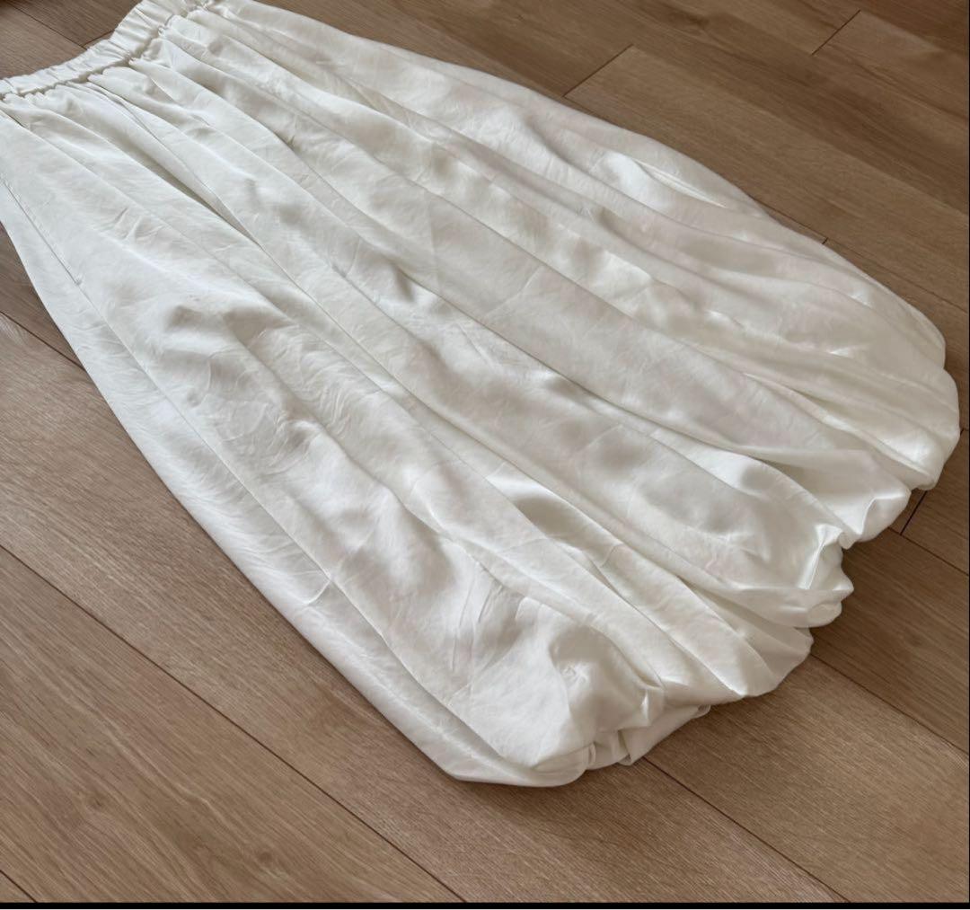 ENFOLD エンフォルド　バルーン　スカート　BALLOON-SKIRT 白