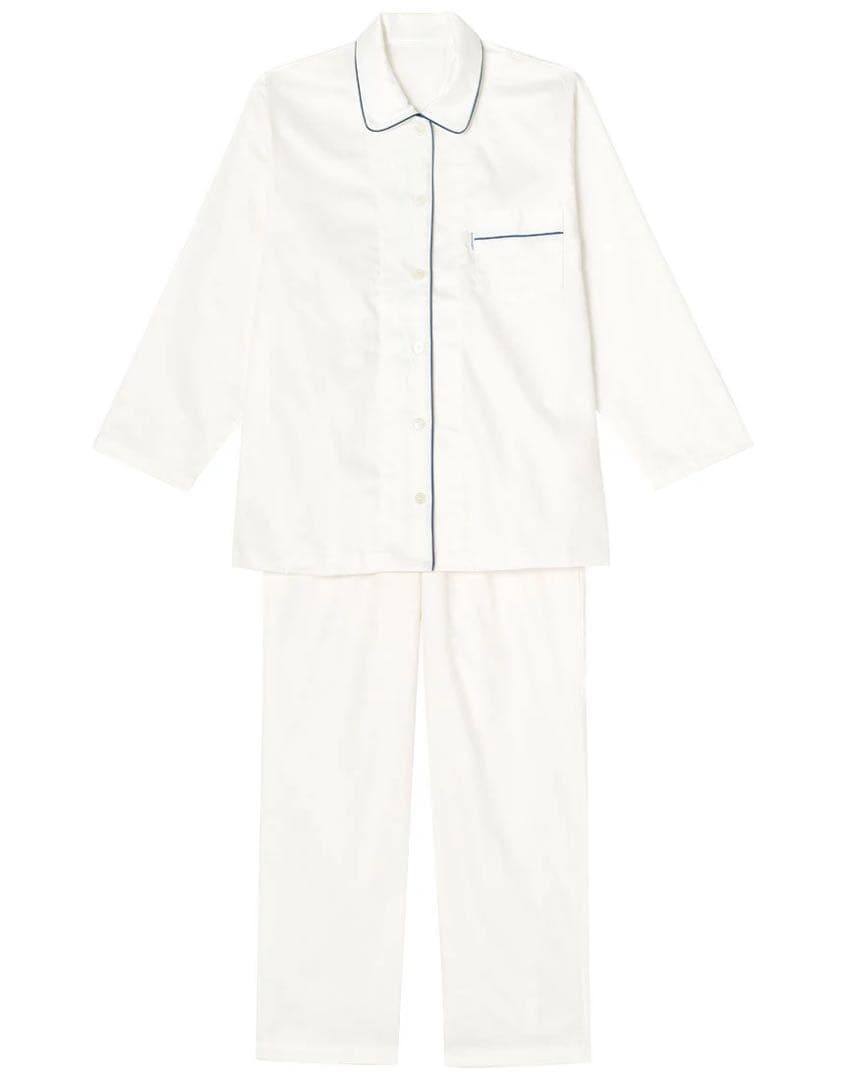 新品 未使用 Wacoal 睡眠化学 パジャマ 綿100% Mサイズ ホワイト