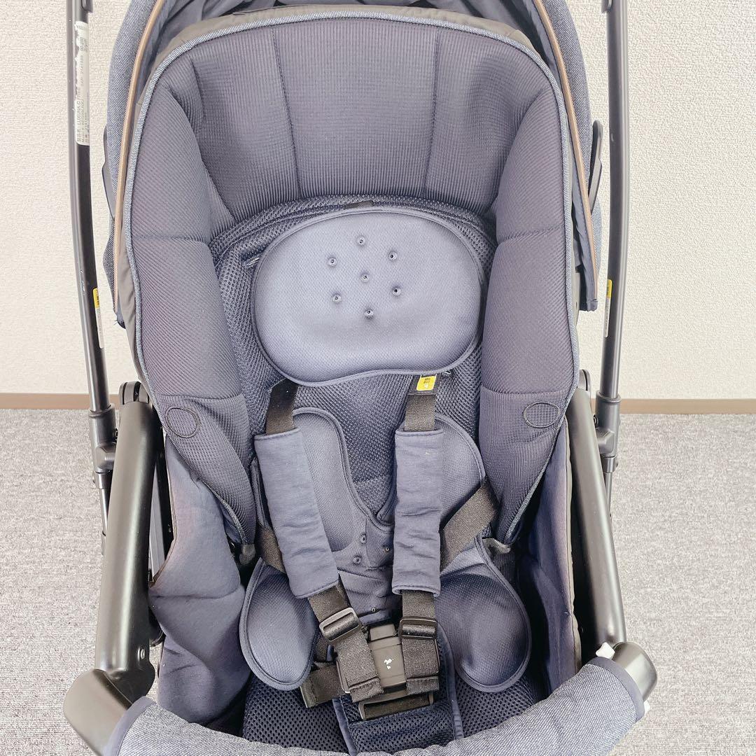 Aprica LUXUNA C FREE 両対面ベビーカー デニム ネイビー