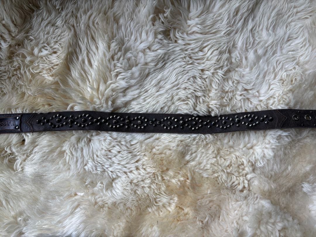 KMRii SILVER STUDDED BELT バックルなし