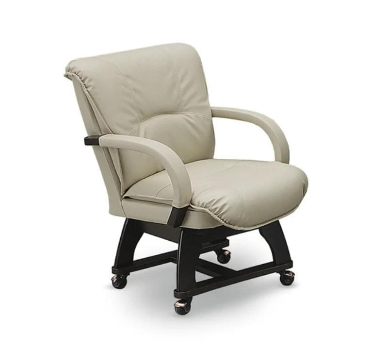 SK DCMD 6脚　回転式ダイニングチェア　アームチェア　ナチュラルDブラウン