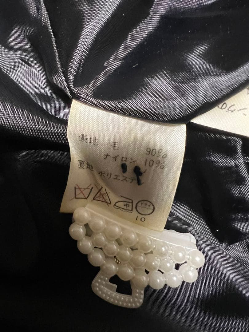 《新品》ELEN TOWN 17号　カシミア　ミドル丈　コート　大きいサイズ　黒