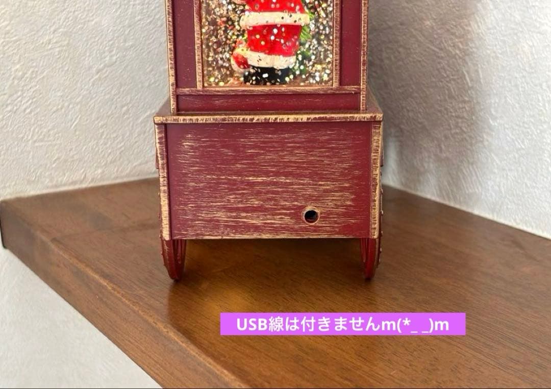 SALE✩.*˚クリスマス 機関車 LEDランタンメロディー付き スノードーム