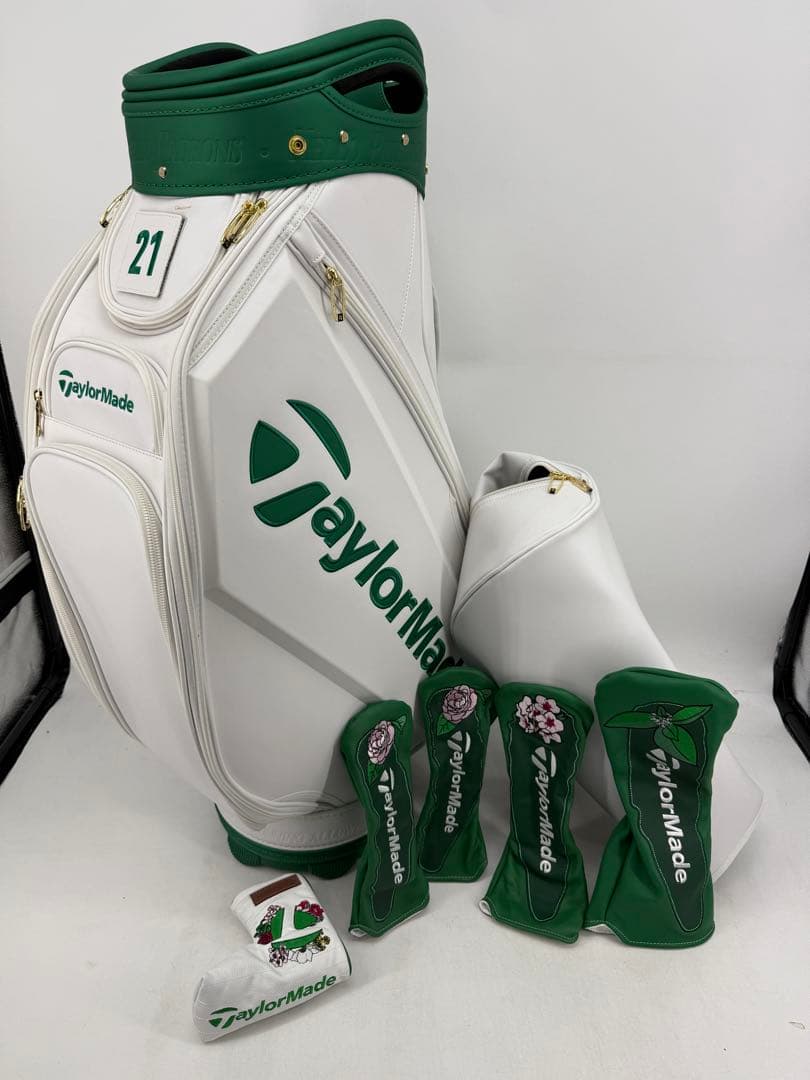 TaylorMade キャディバッグ ホワイト/グリーン21年マスターズ