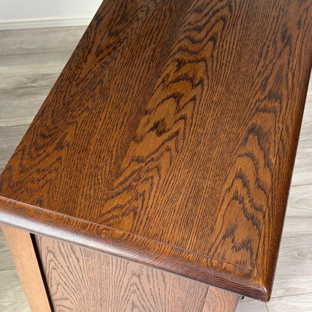 希少•高級 勇峰工芸 3段チェスト 花柄細工 引き出しスムーズ 天然木使用