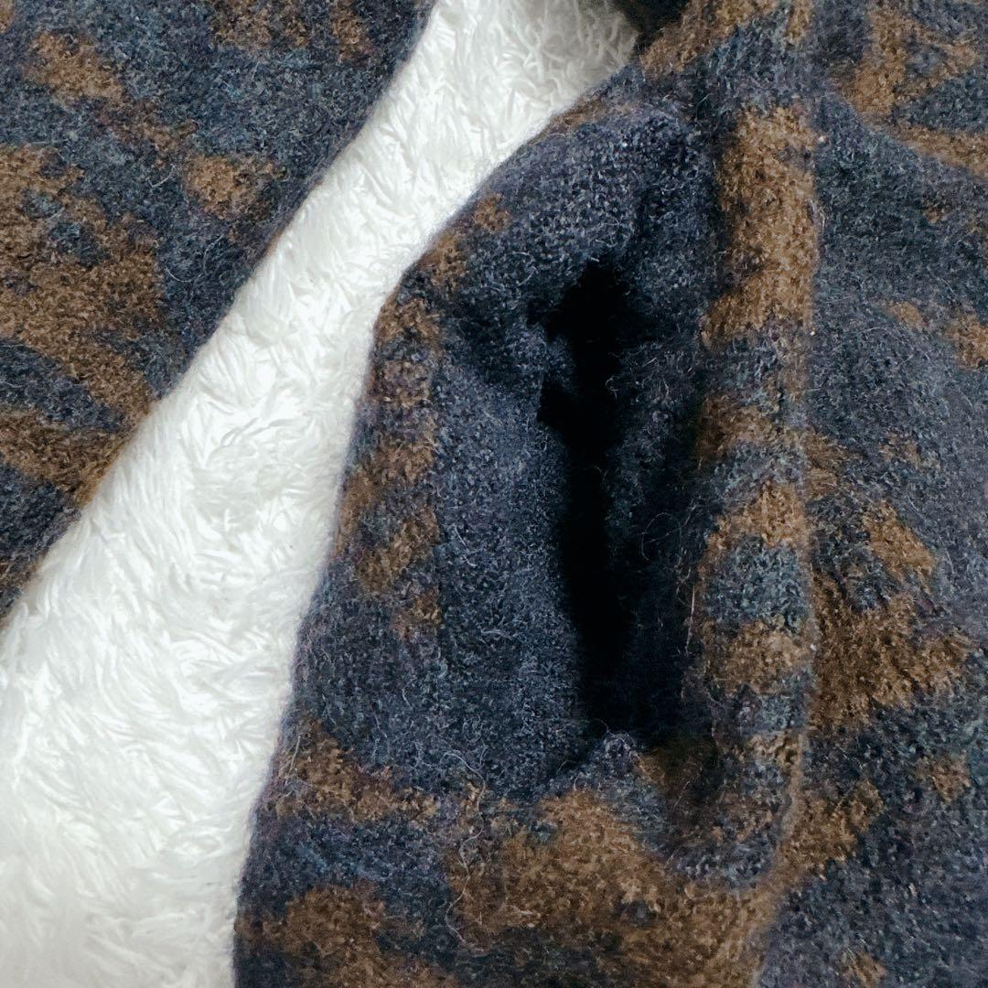 PENDLETON ジャカード Vネックカーディガン アルパカ混