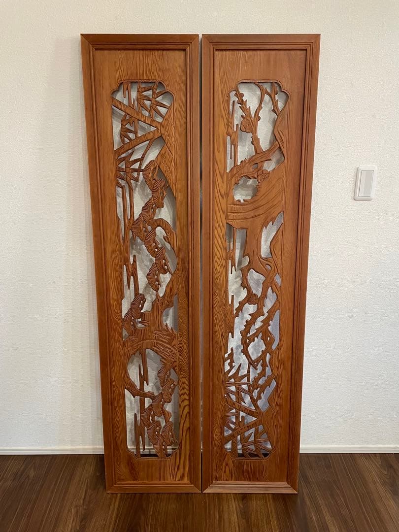 欄間　2枚組　【引き取り限定】