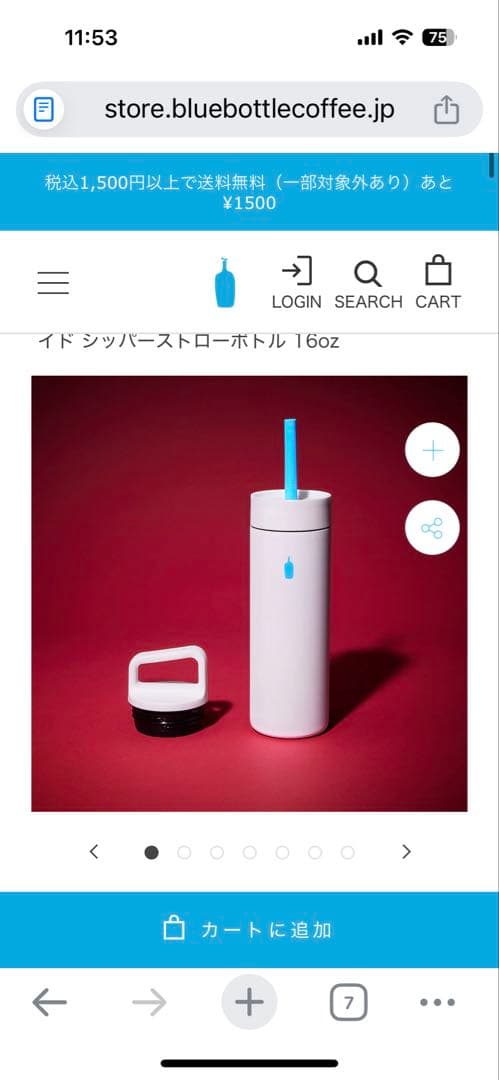 ブルーボトルコーヒー×ヒューマンメイド シッパーストローボトル + 清澄マグ