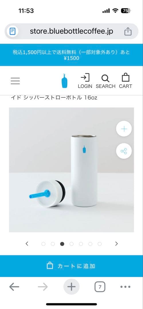 ブルーボトルコーヒー×ヒューマンメイド シッパーストローボトル + 清澄マグ