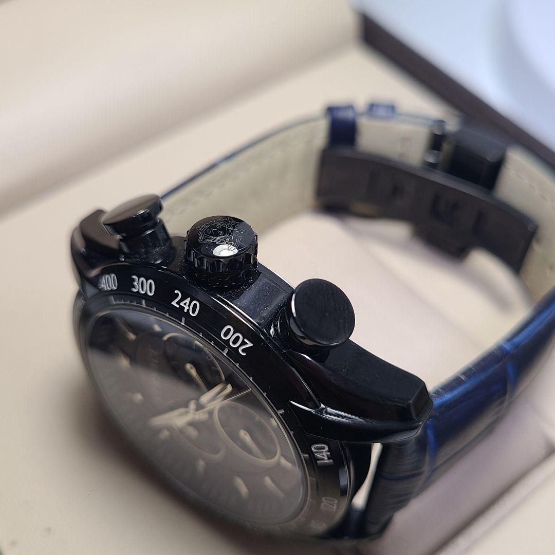 【未使用品】VERSACE　クロノグラフ　純正ベルト　電池交換済み　腕時計