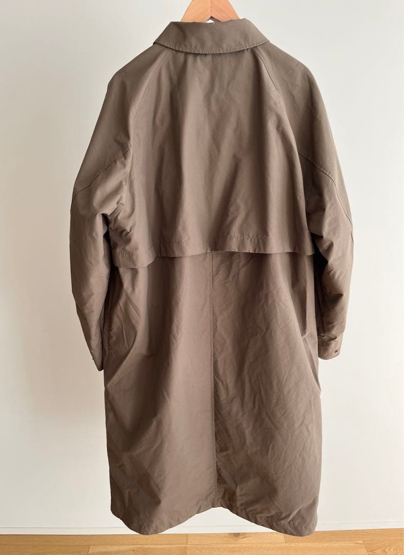ユニクロユー　オーバーサイズステンカラーコート　ブラウン　L