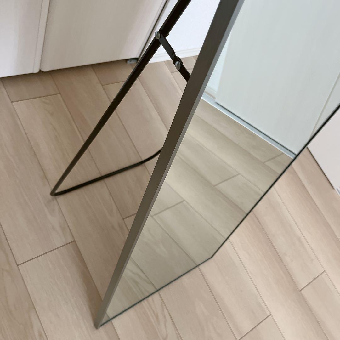 スタンドミラー シルバー　アーチ　150cm