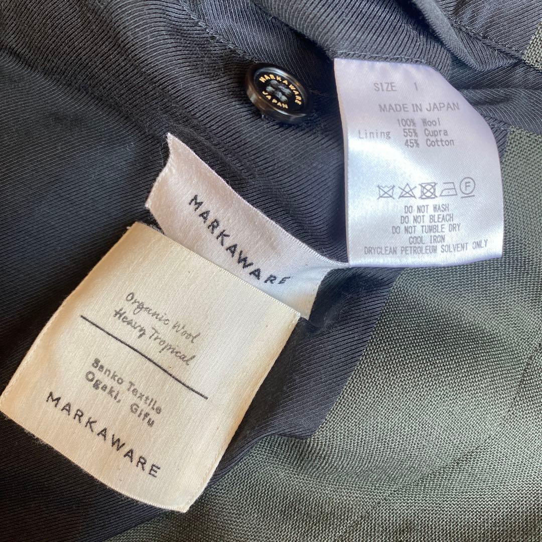 ジャケット・アウター MARKAWARE MAC COAT ORGANIC WOOL TROPICAL