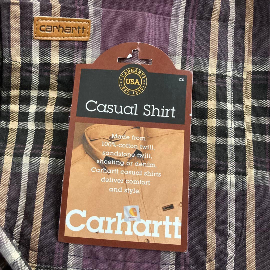 未使用 90年代 カーハート Carhartt 長袖 ボタンダウンチェックシャツ