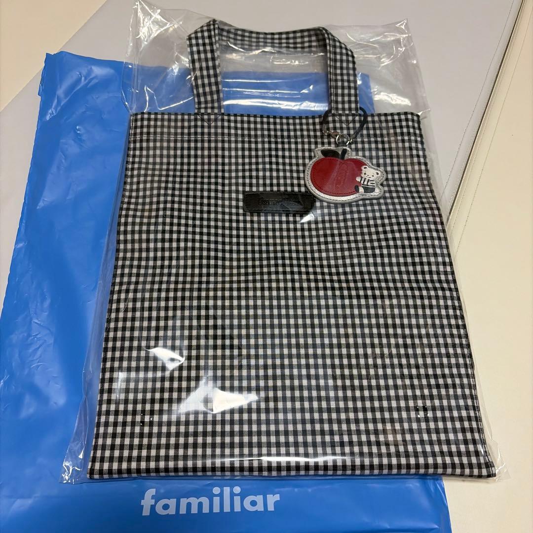 【即日発送】ファミリア トートバッグ ギンガムチェック 新品タグ付き