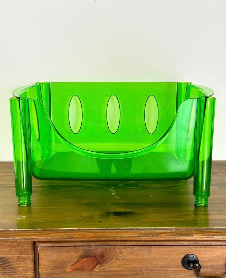 グッチーニ　アクリルラック　スタッキングバスケット　スペースエイジ　イタリア