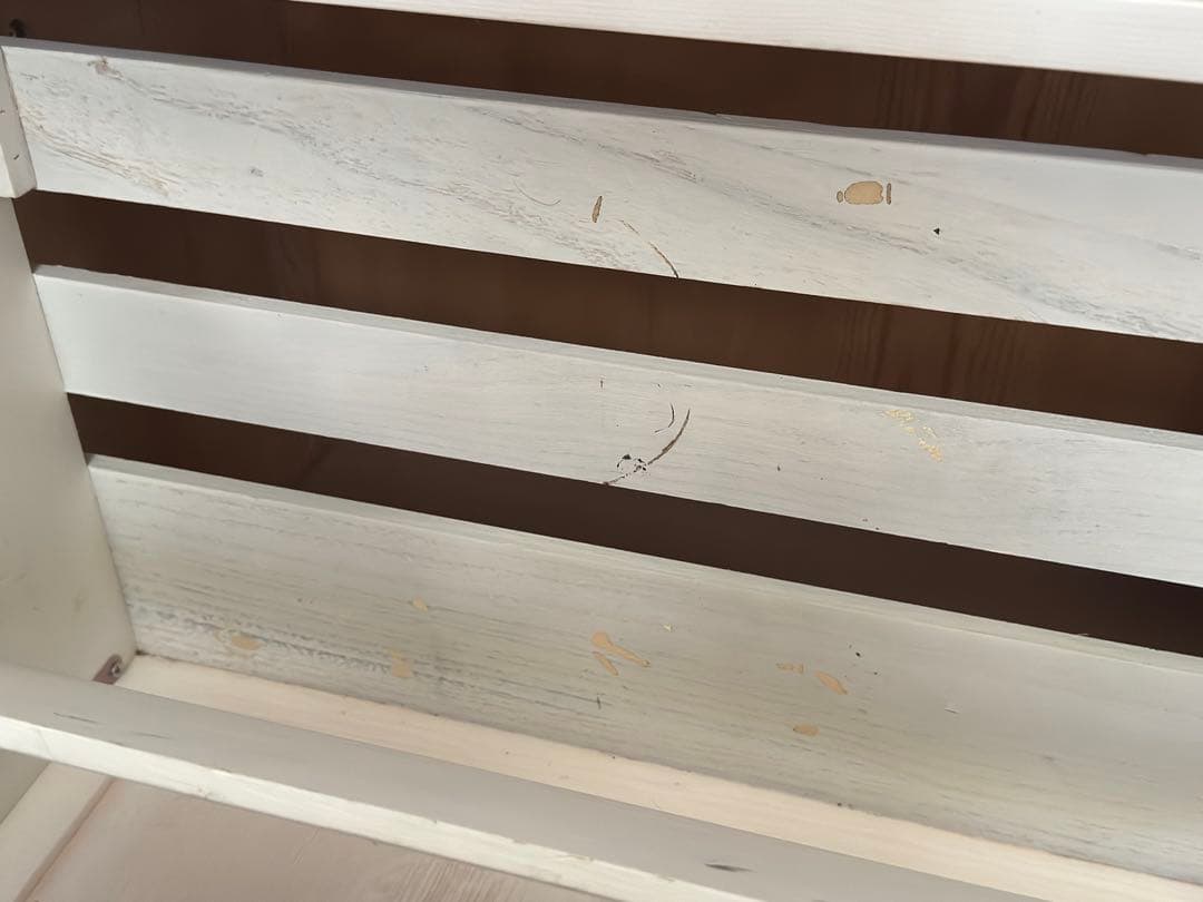 フラップ式カントリー調薄型シューズラック 2段 靴箱　下駄箱