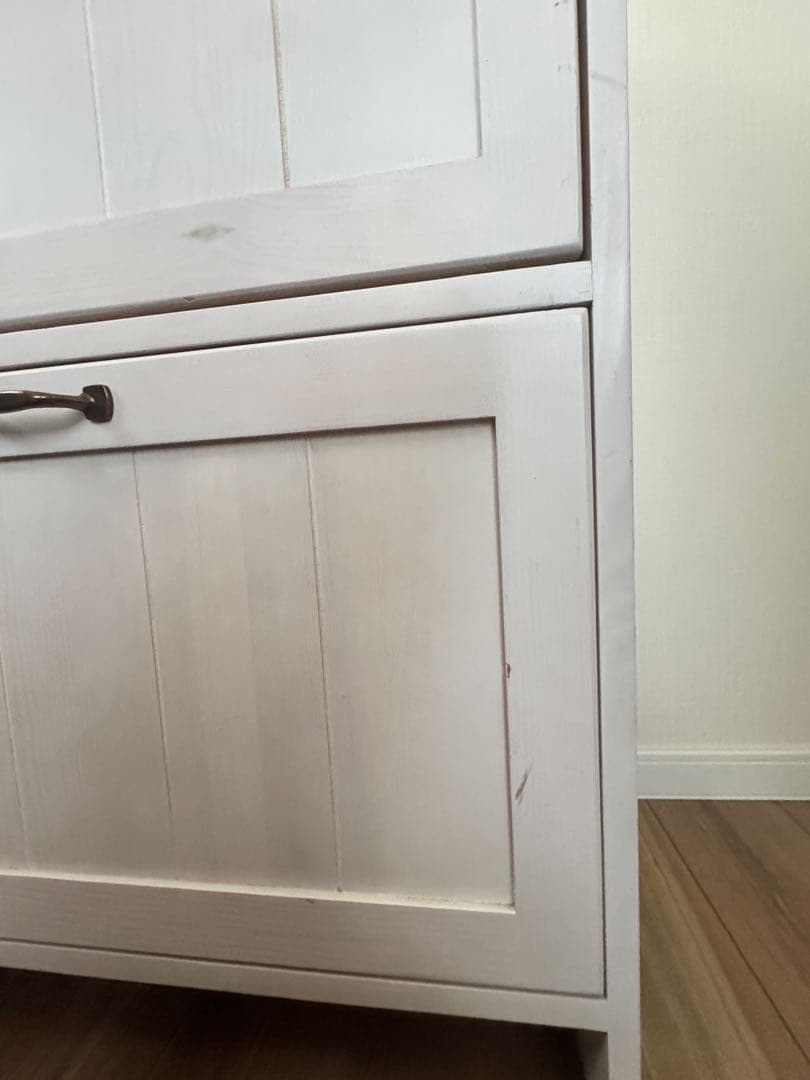 フラップ式カントリー調薄型シューズラック 2段 靴箱　下駄箱