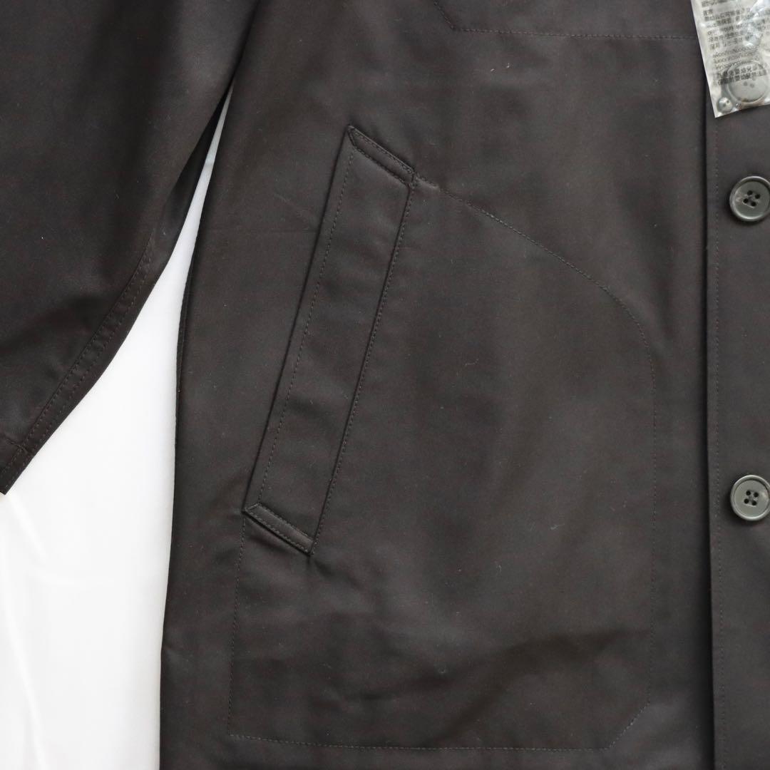 【未使用・タグ付】ユニクロU　ステンカラーコート　09ブラック　L／442167