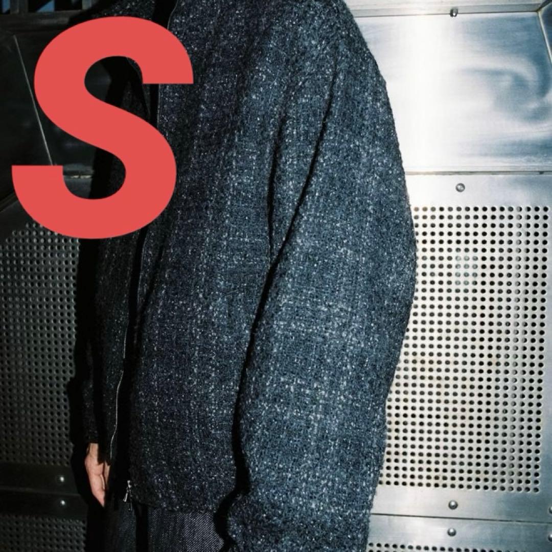 ジャケット・アウター LIDNM ALPACA SILK TWEED ZIP