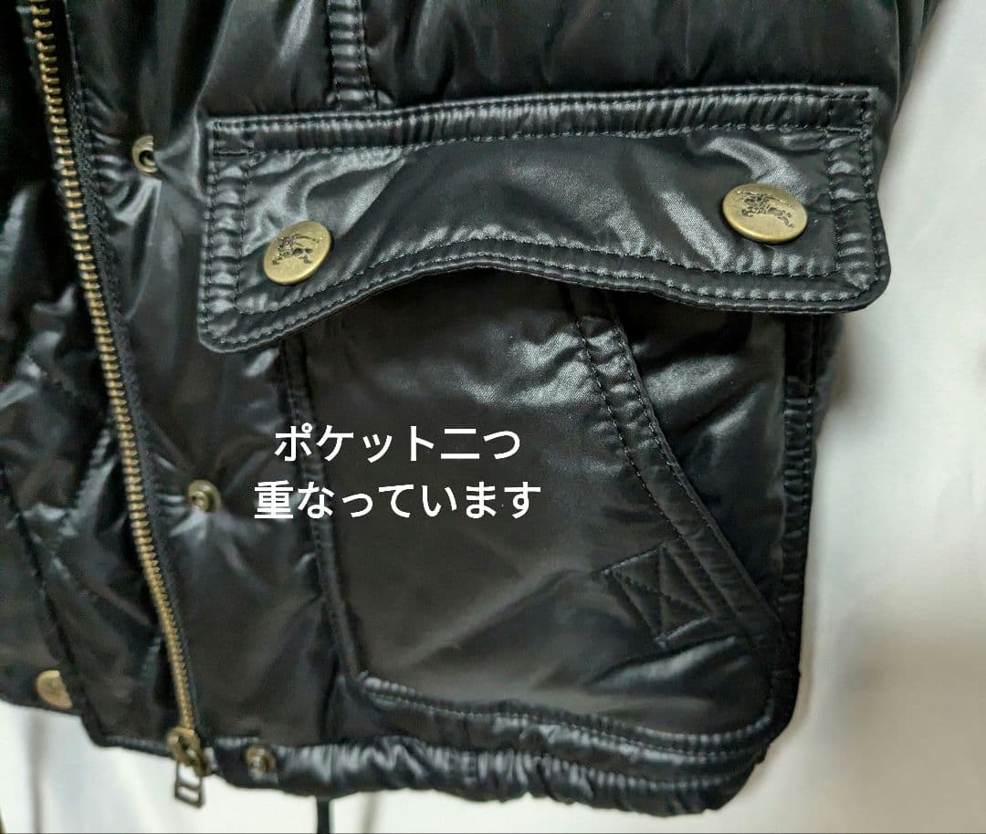 ブラック ダウンベスト 4ポケット