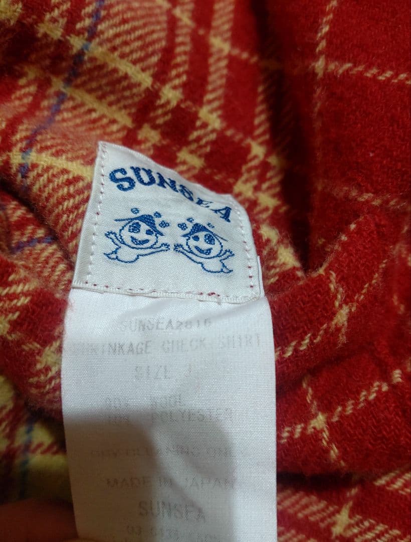 SUNSEA　23AW Shrinkage Check Shirt