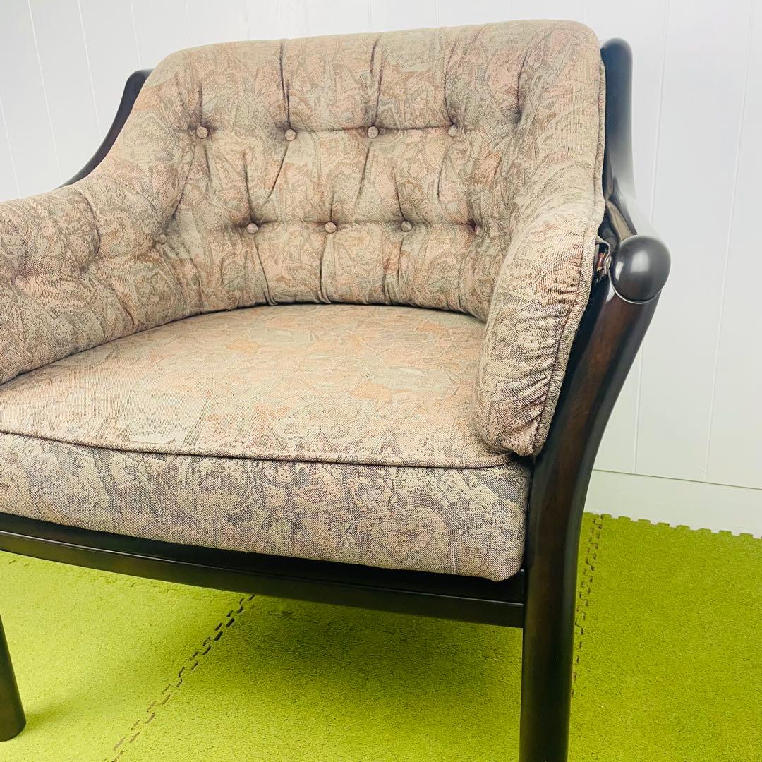 【美品】高級 Karimoku カリモク コロニアル ラタンチェア